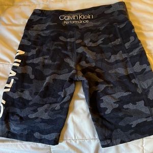 Calvin Klein camo biker shorts